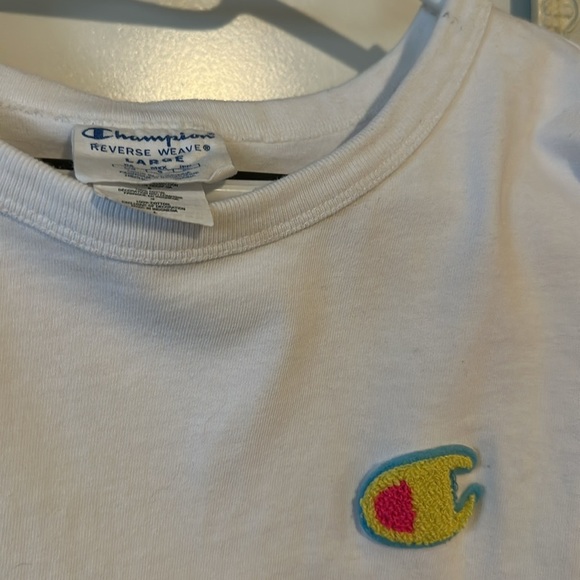 CHAMPION | White Cropped T-Shirt - Picture 2 of 9